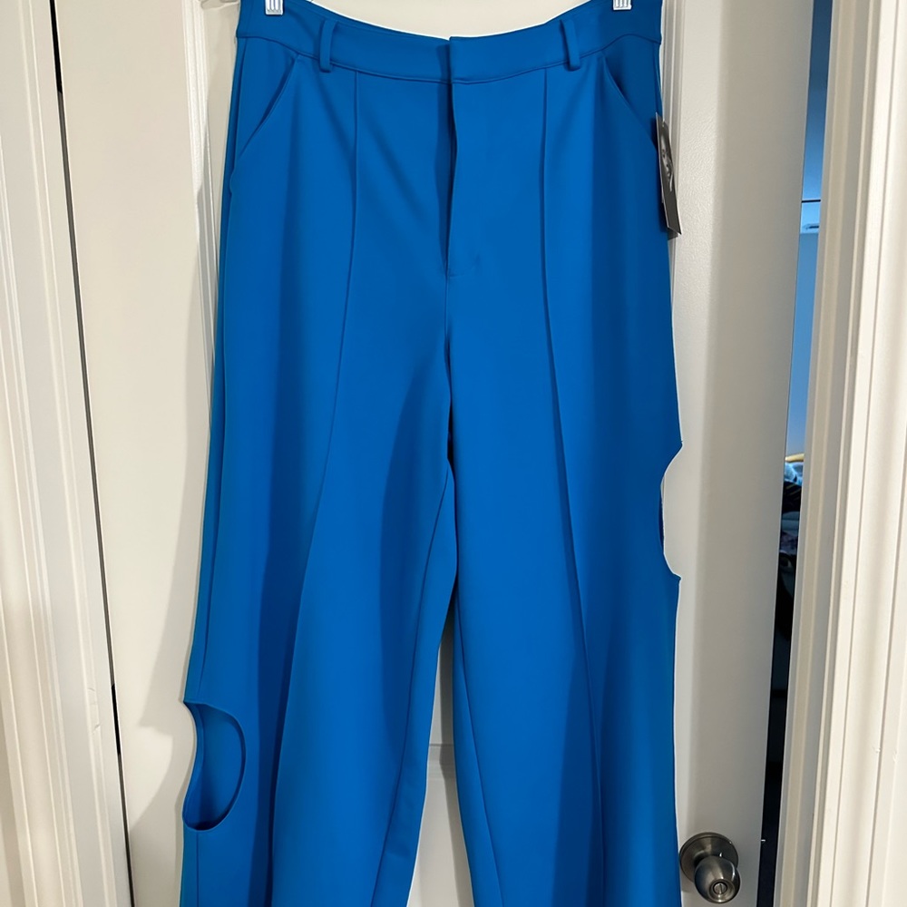 Zerina Water Blue Wide Leg Trousers by Macy’s.
